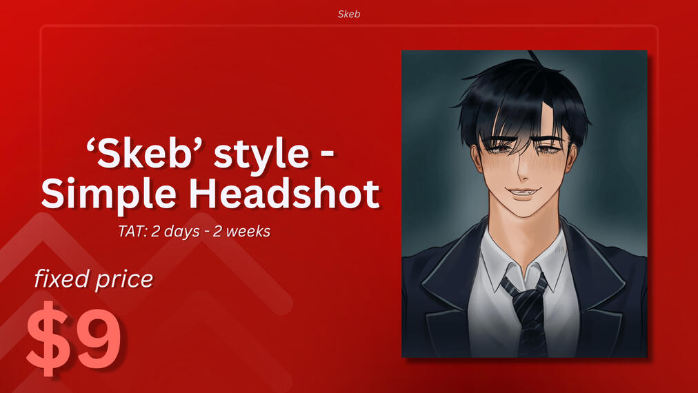Skeb-style 'Surprise Me' - Headshot